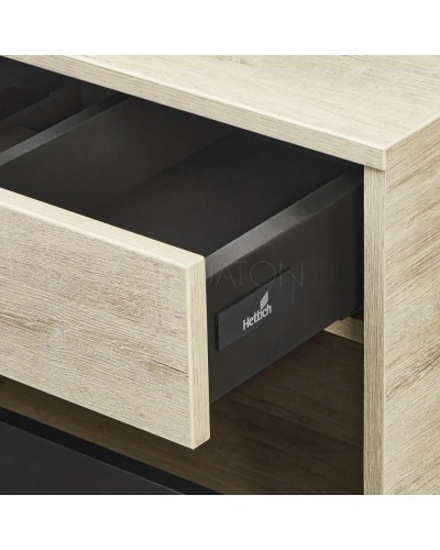 Тумба серый графит/дуб орегон 65 см Акватон Лофт Урбан 1A254001LQX60