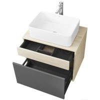 Тумба серый графит/дуб орегон 65 см Акватон Лофт Урбан 1A254001LQX60