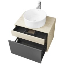 Тумба серый графит/дуб орегон 65 см Акватон Лофт Урбан 1A254001LQX60