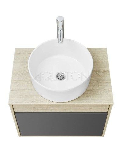 Тумба серый графит/дуб орегон 65 см Акватон Лофт Урбан 1A254001LQX60