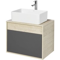 Тумба серый графит/дуб орегон 65 см Акватон Лофт Урбан 1A254001LQX60