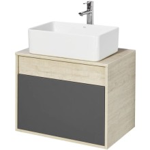 Тумба серый графит/дуб орегон 65 см Акватон Лофт Урбан 1A254001LQX60