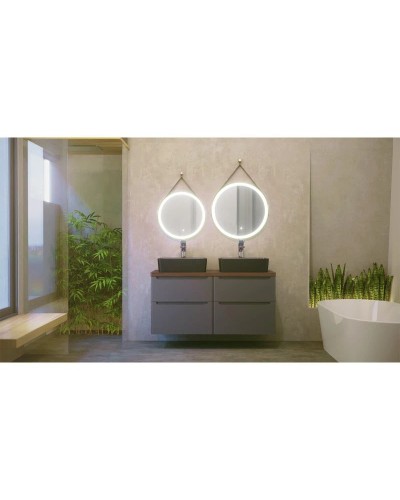 Тумба серый матовый 120 см Jorno Wood Wood.01.60/P/GR + Wood.01.60/P/GR + Wood.06.120/DW