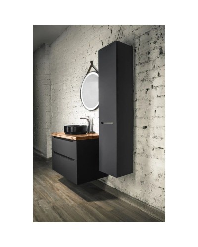 Тумба серый матовый 60 см Jorno Wood Wood.01.60/P/GR + Wood.06.60/LW