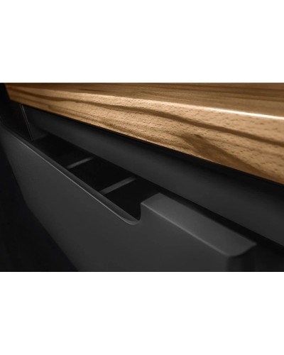 Тумба серый матовый 60 см Jorno Wood Wood.01.60/P/GR + Wood.06.60/LW