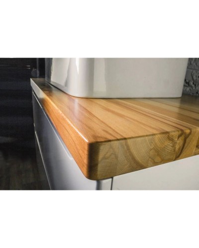 Тумба белый глянец 80 см Jorno Wood Wood.01.80/P/W + Wood.06.80/LW