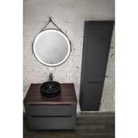 Тумба серый матовый 80 см Jorno Wood Wood.01.80/P/GR + Wood.06.80/DW