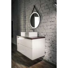 Тумба белый глянец 100 см Jorno Wood Wood.01.100/P/W + Wood.06.100/DW