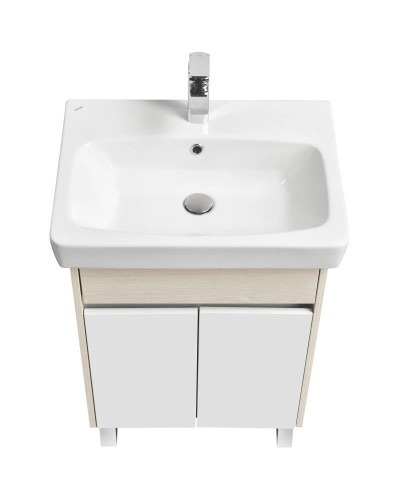 Тумба белый глянец/ясень фабрик 54 см Акватон Верди 1A207701VDAV0