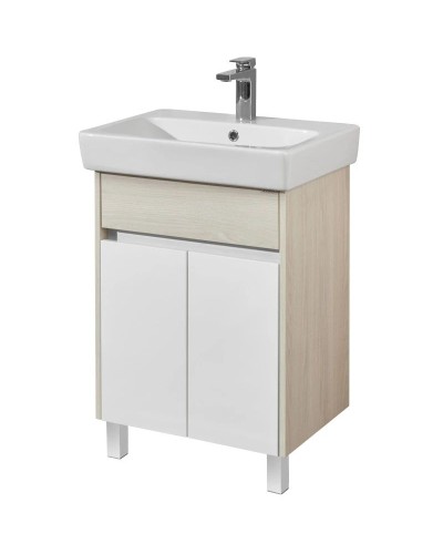 Тумба белый глянец/ясень фабрик 54 см Акватон Верди 1A207701VDAV0