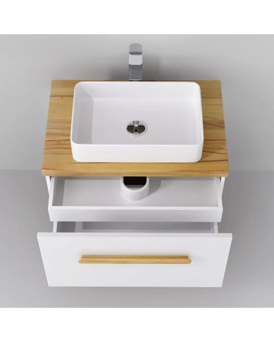 Тумба белый/дуб 80 см Jorno Simply Sim.01.80/P/BuL-W