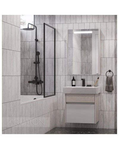 Тумба белый глянец/ясень фабрик 54 см Акватон Верди 1A206701VDAV0