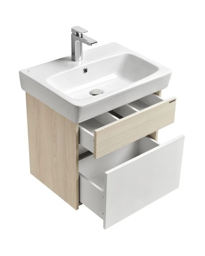 Тумба белый глянец/ясень фабрик 54 см Акватон Верди 1A206701VDAV0