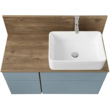 Тумба дуб рустикальный/фьорд 99 см Акватон Мишель 1A256901MIX30