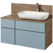 Тумба дуб рустикальный/фьорд 99 см Акватон Мишель 1A256901MIX30