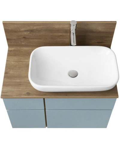 Тумба дуб рустикальный/фьорд 79 см Акватон Мишель 1A256801MIX30