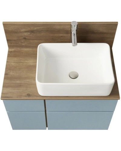 Тумба дуб рустикальный/фьорд 79 см Акватон Мишель 1A256801MIX30