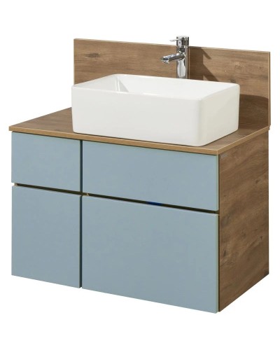 Тумба дуб рустикальный/фьорд 79 см Акватон Мишель 1A256801MIX30