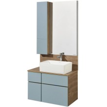 Тумба дуб рустикальный/фьорд 79 см Акватон Мишель 1A256801MIX30