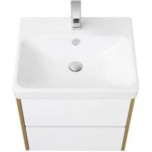 Тумба белый глянец/дуб рустикальный 53,2 см Акватон Сканди 1A251701SDZ90