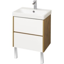 Тумба белый глянец/дуб рустикальный 53,2 см Акватон Сканди 1A251701SDZ90