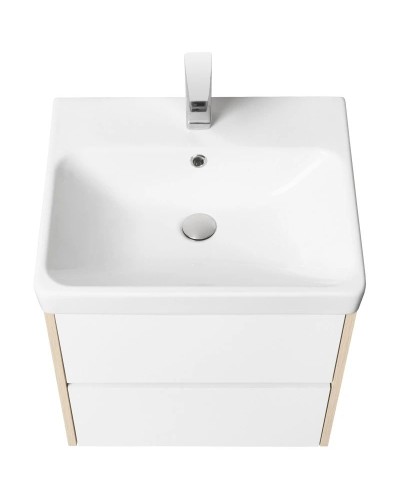 Тумба белый глянец/дуб верона 53,2 см Акватон Сканди 1A251701SDB20