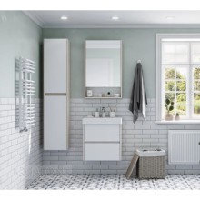 Тумба белый глянец/дуб верона 53,2 см Акватон Сканди 1A251701SDB20