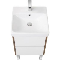 Тумба белый глянец/дуб рустикальный 43,2 см Акватон Сканди 1A251601SDZ90