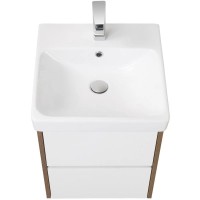 Тумба белый глянец/дуб рустикальный 43,2 см Акватон Сканди 1A251601SDZ90