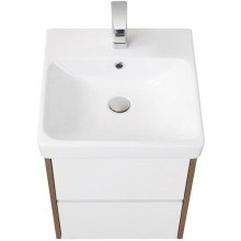 Тумба белый глянец/дуб рустикальный 43,2 см Акватон Сканди 1A251601SDZ90