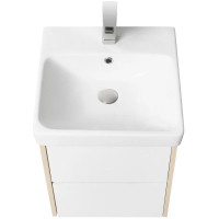 Тумба белый глянец/дуб верона 43,2 см Акватон Сканди 1A251601SDB20