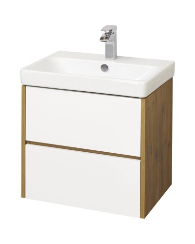 Тумба белый глянец/дуб рустикальный 68,2 см Акватон Сканди 1A251801SDZ90