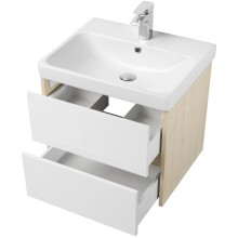 Тумба белый глянец/дуб верона 68,2 см Акватон Сканди 1A251801SDB20