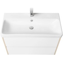 Тумба белый глянец/дуб верона 88,2 см Акватон Сканди 1A251901SDB20