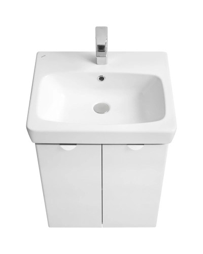 Тумба белый глянец/серый кашемир 51,2 см Акватон Скай 1A238101SY010