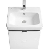 Тумба белый глянец/серый кашемир 57,2 см Акватон Скай 1A238201SY010