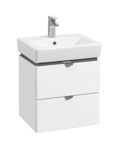 Тумба белый глянец/серый кашемир 57,2 см Акватон Скай 1A238201SY010