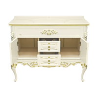 Bianco - 90 Тумба с 2 ящ. беж сусальное золото