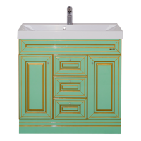 Vena - 75 Тумба с 3 ящ.салатовая/ патина