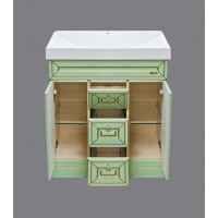 Vena - 75 Тумба с 3 ящ.салатовая/ патина