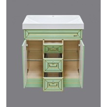 Vena - 75 Тумба с 3 ящ.салатовая/ патина