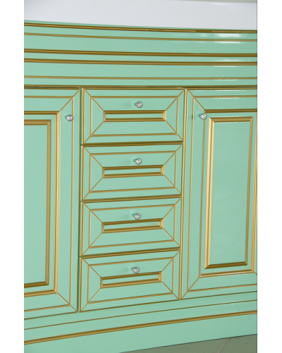 Vena - 75 Тумба с 3 ящ.салатовая/ патина