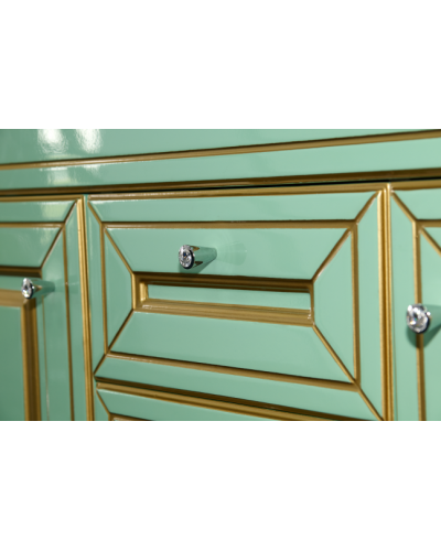 Vena - 75 Тумба с 3 ящ.салатовая/ патина