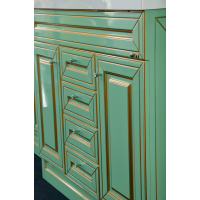 Vena - 75 Тумба с 3 ящ.салатовая/ патина