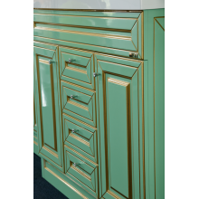 Vena - 75 Тумба с 3 ящ.салатовая/ патина