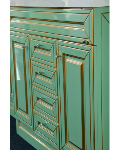 Vena - 75 Тумба с 3 ящ.салатовая/ патина