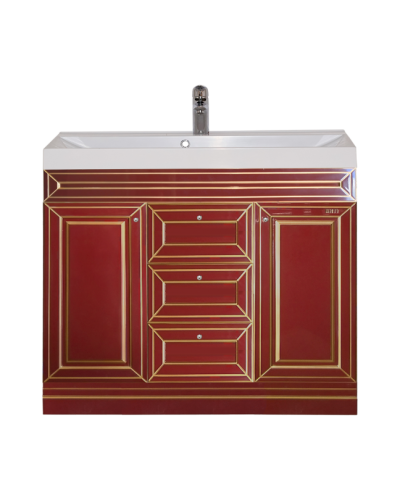 Vena - 90 Тумба с 3 ящ.бордо патина