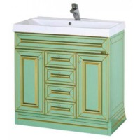 Vena - 90 Тумба с 3 ящ.салатовая патина