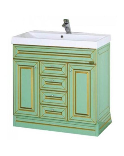 Vena - 90 Тумба с 3 ящ.салатовая патина