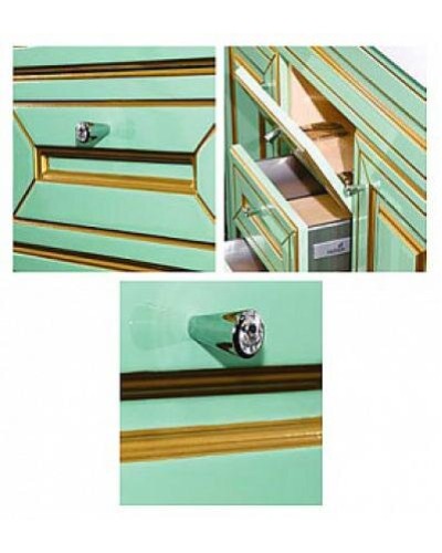 Vena - 90 Тумба с 3 ящ.салатовая патина